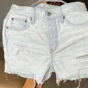 American eagle… light light washed denim shorts. Size 0